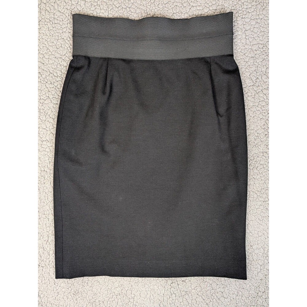 Akris Punto Pencil Skirt Career Minimalist Basics Black Size F 38 / US 6 Preppy